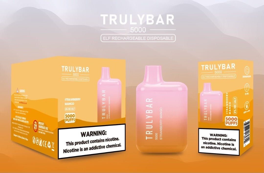 Truly Bar (Elf Edition) 5000 Puffs 13mL strawberry mango with packaging