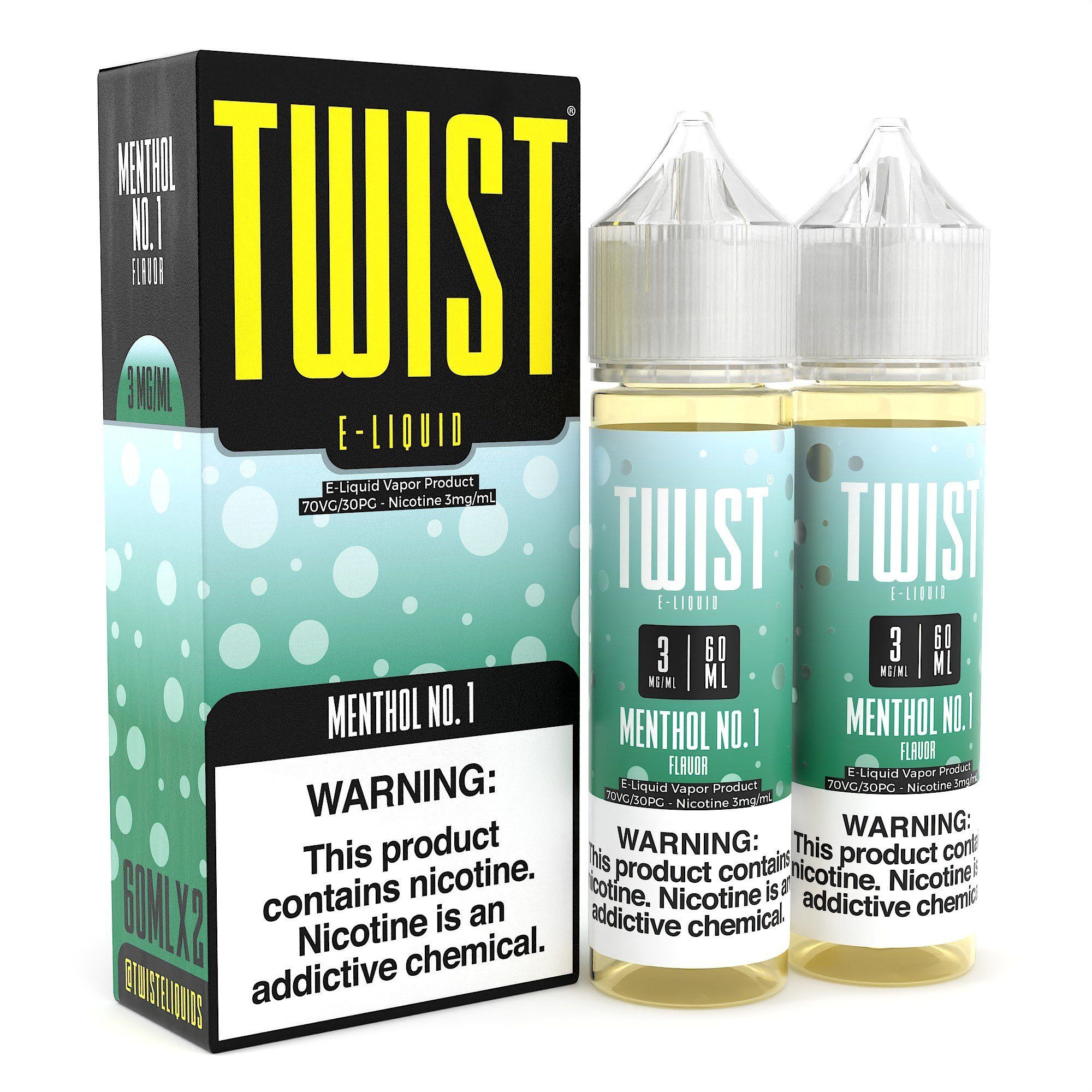 Menthol No.1 by Twist E-Liquids 120ml with packaging