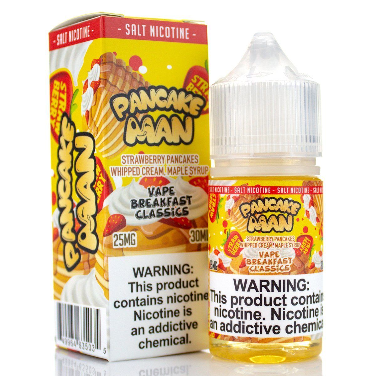 Pancake Man by Vape Breakfast Classics Salt 30ml with packaging