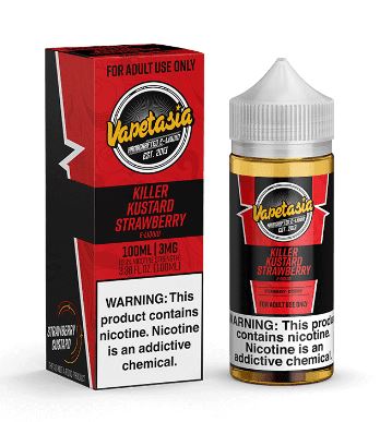 Killer Kustard Strawberry by Vapetasia 100mL with Packaging