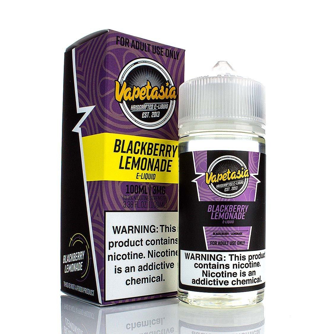  Vapetasia 100mL - Blackberry Lemonade 00mg with packaging