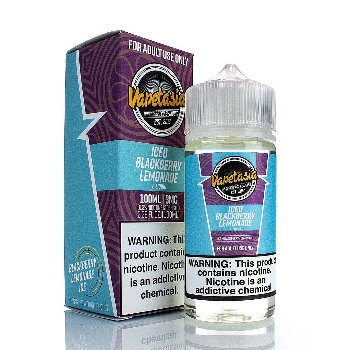 Iced Blackberry Lemonade by Vapetasia 100ml with packaging