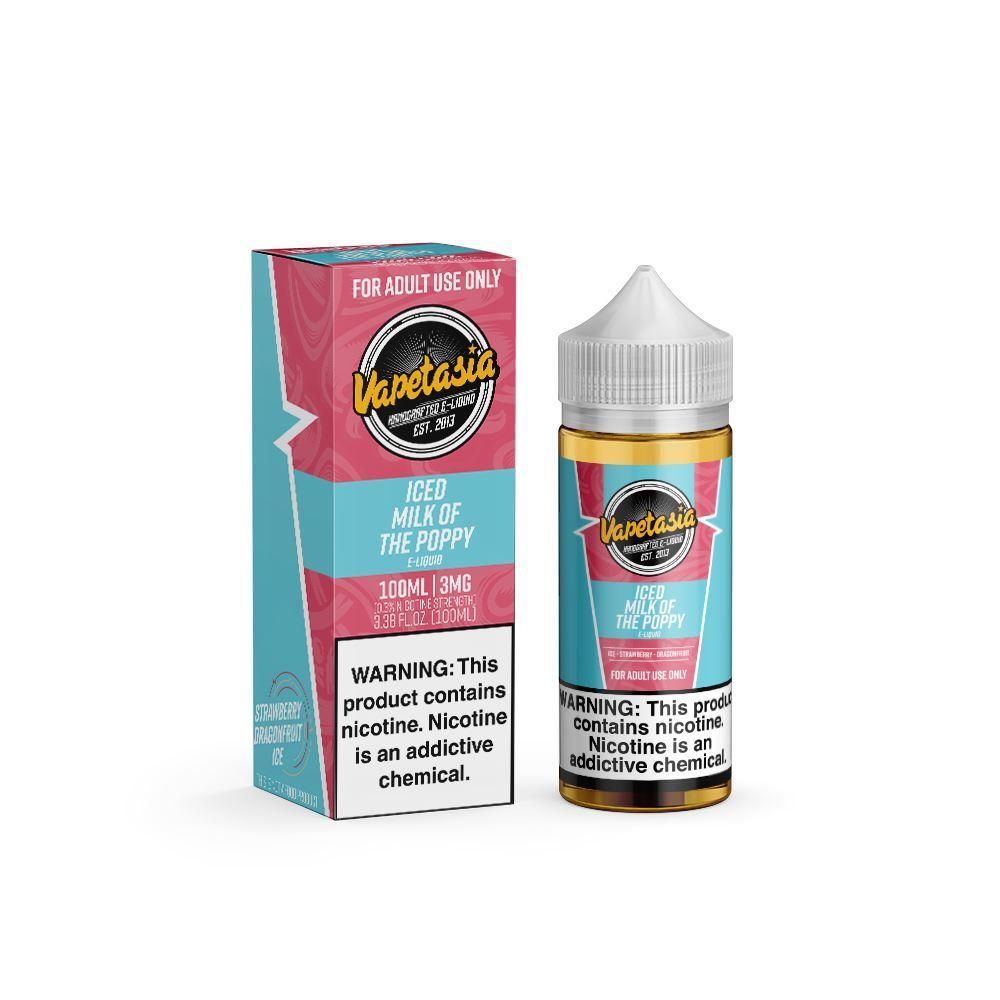 Iced Milk of the Poppy by Vapetasia 100ml with packaging