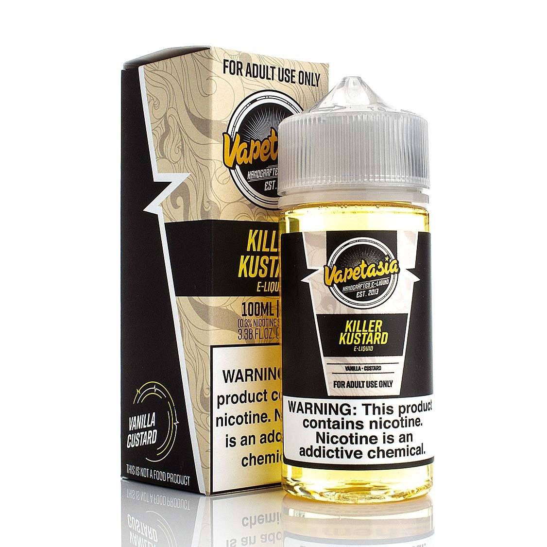  Vapetasia 100mL - Killer Kustard 00mg with packaging