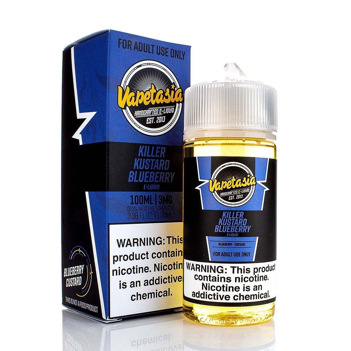 Killer Kustard Blueberry by Vapetasia 100ml with packaging