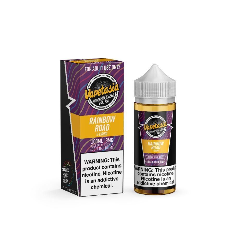 Vapetasia 100mL - Rainbow Road 00mg with packaging