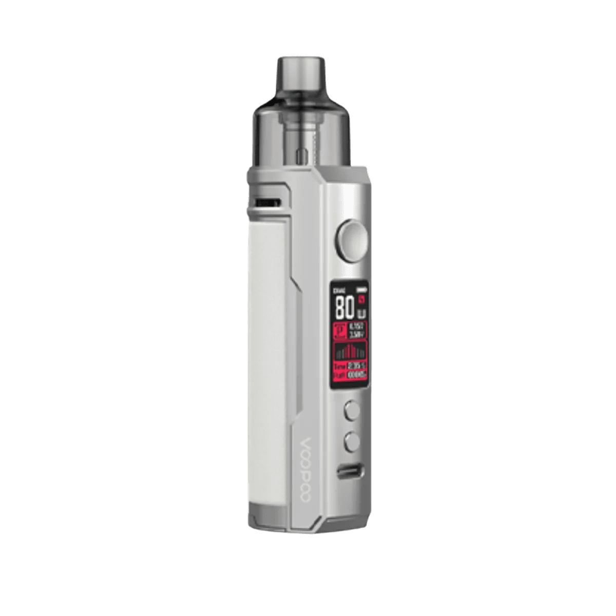 VooPoo Drag X 80w Pod Mod Kit - Silver White