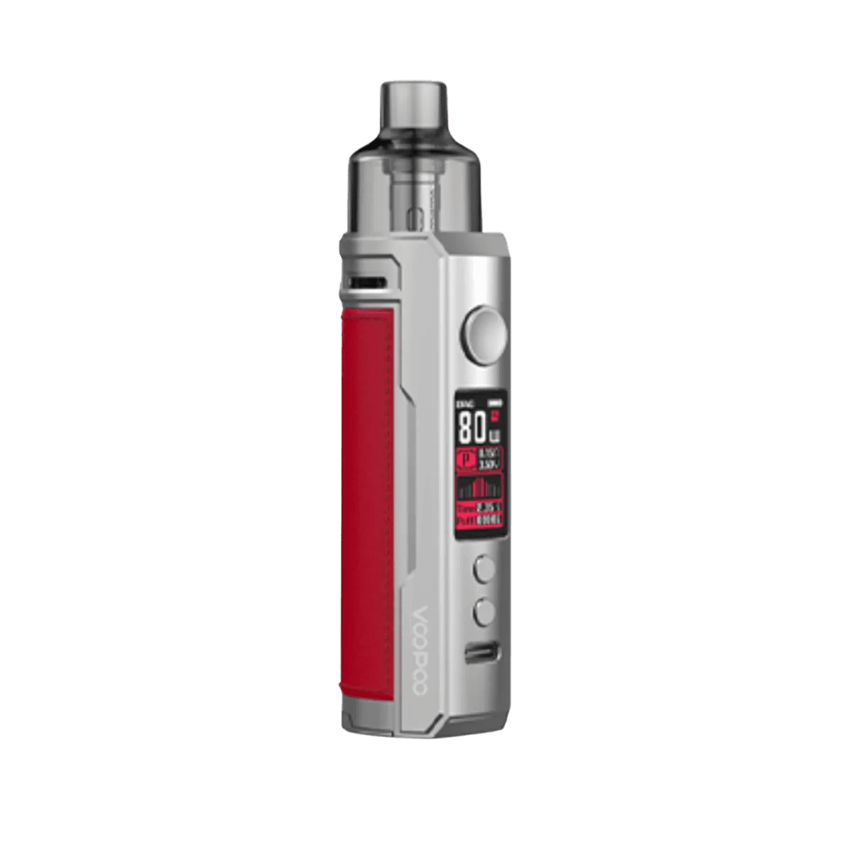 VooPoo Drag X 80w Pod Mod Kit - Silver Red