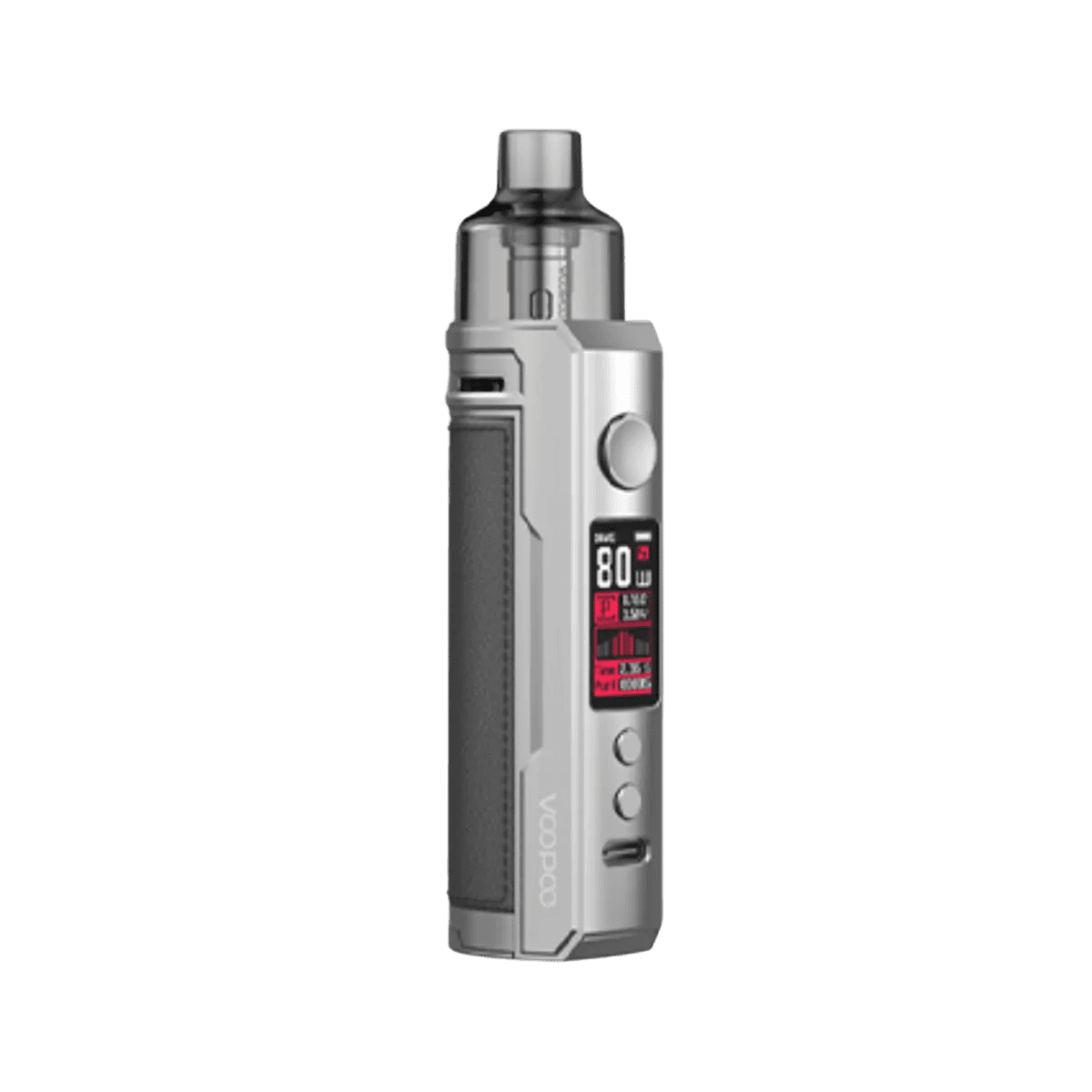 VooPoo Drag X 80w Pod Mod Kit - Silver Dark Gray