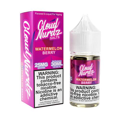 Watermelon Berry by Cloud Nurdz TFN Salts 30ml with packaging