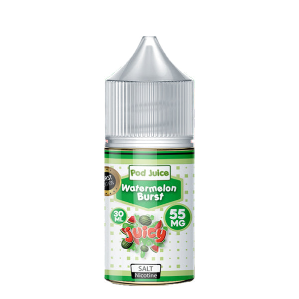 Watermelon Head Salt by Pod Juice E-Liquid 30mL bottle