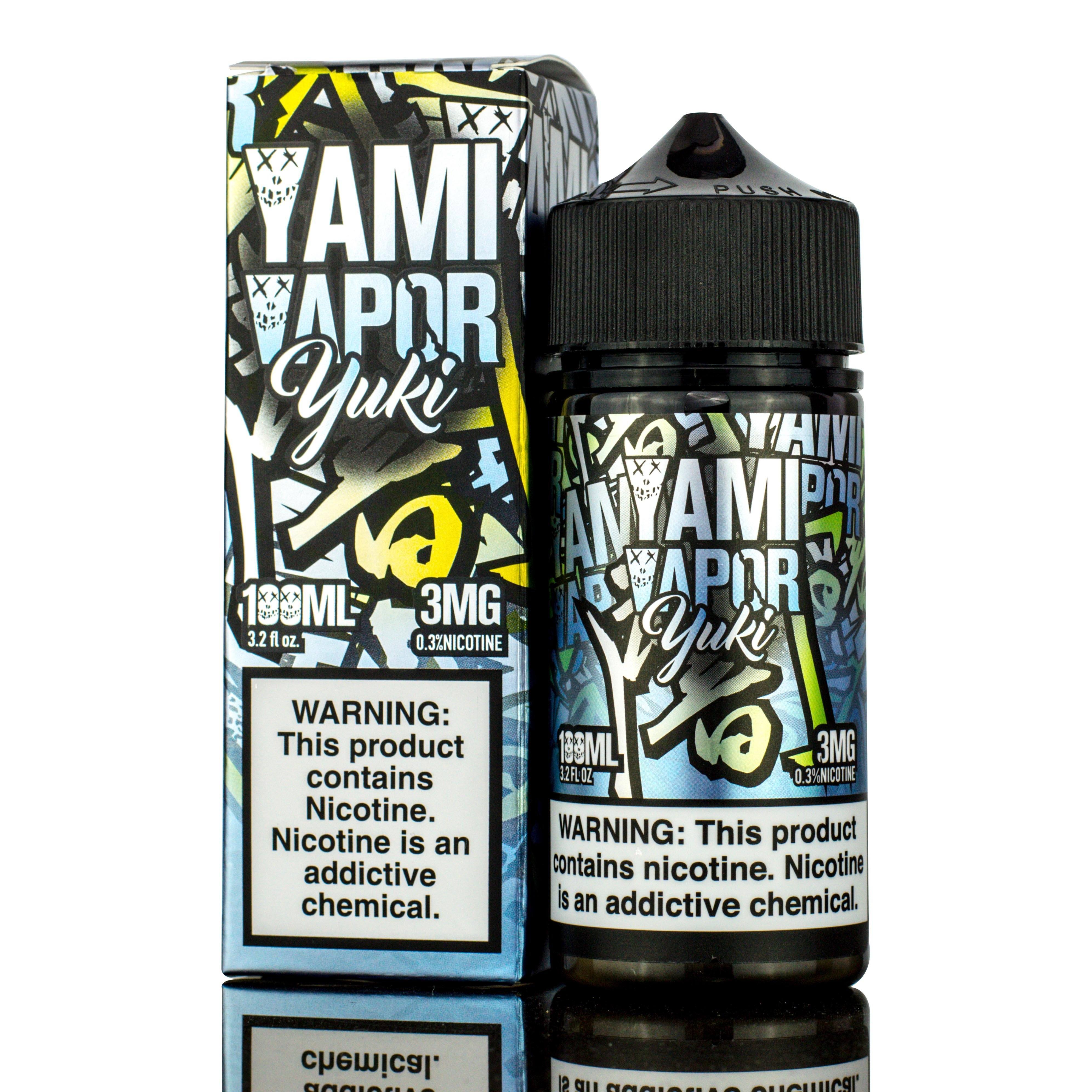 Yuki by Yami Vapor Series E-Liquid 100mL (Freebase) with packaging